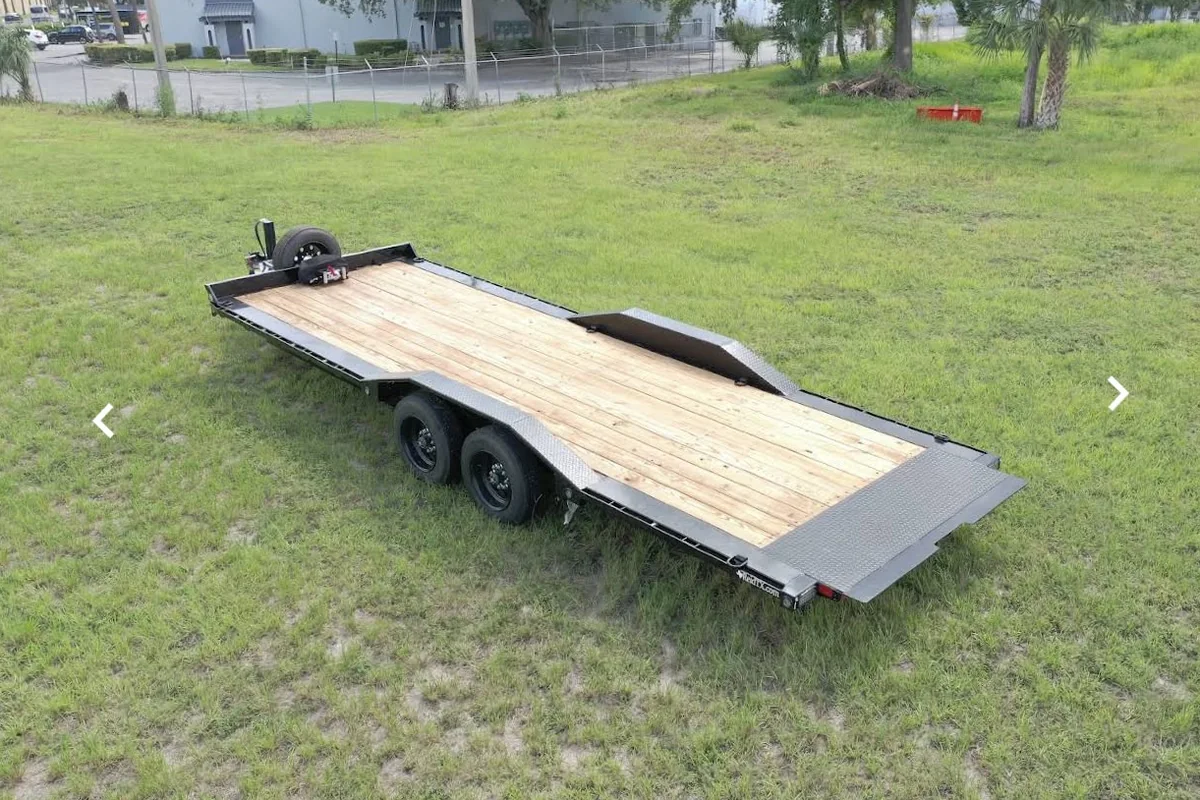 LA Trailers Rental real car hauler trailer